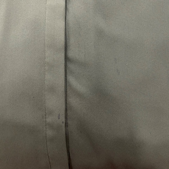 TOPSHOP Army Green Button-up Long-sleeve with Ribbed Collar/Arm US Size 4 - Picture 5 of 5